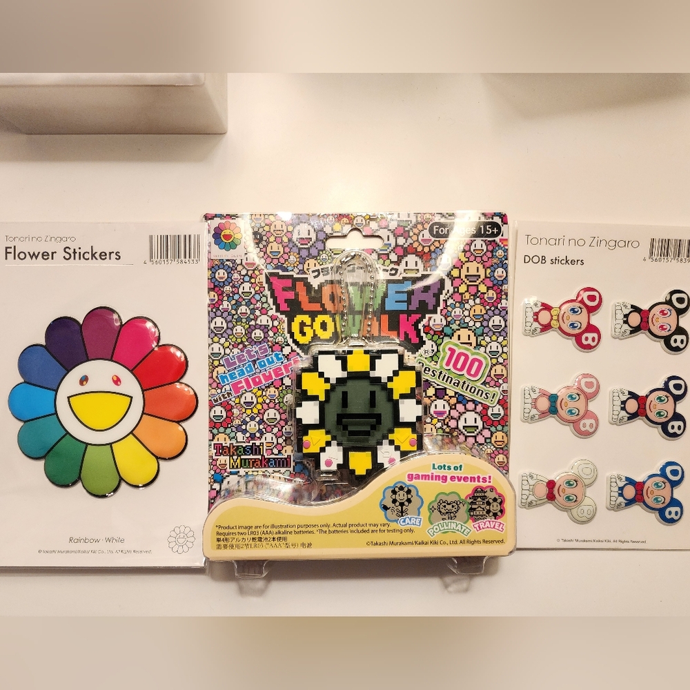 Takashi Murakami Flower Go Walk and Stickers
